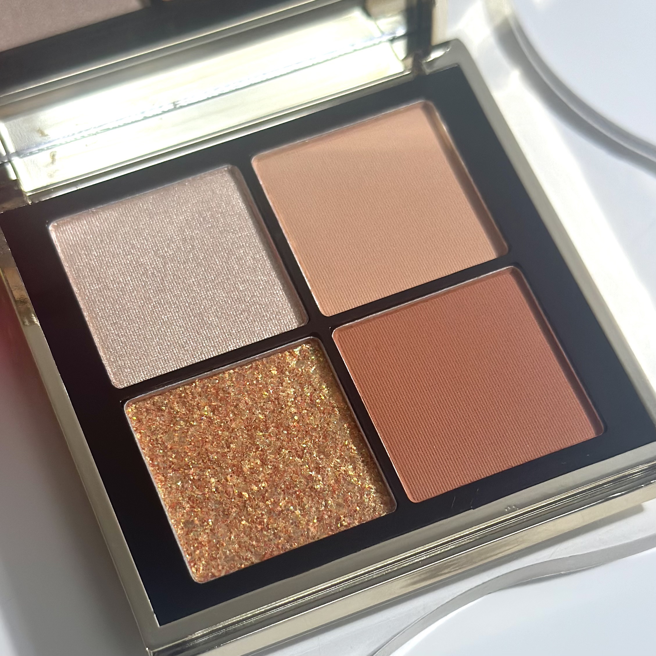 4色アイシャドウパレット 03 nudie apricot/MOKA Japan cosmetics/アイシャドウパレットを使ったクチコミ（2枚目）