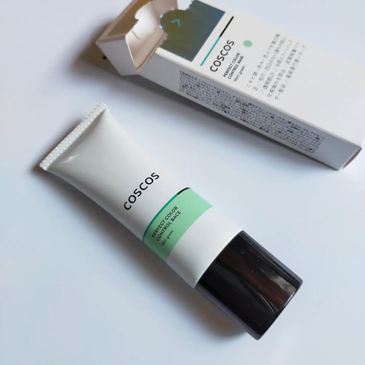 カラーコントロールベース ミントグリーン/COSCOS/化粧下地を使ったクチコミ（1枚目）