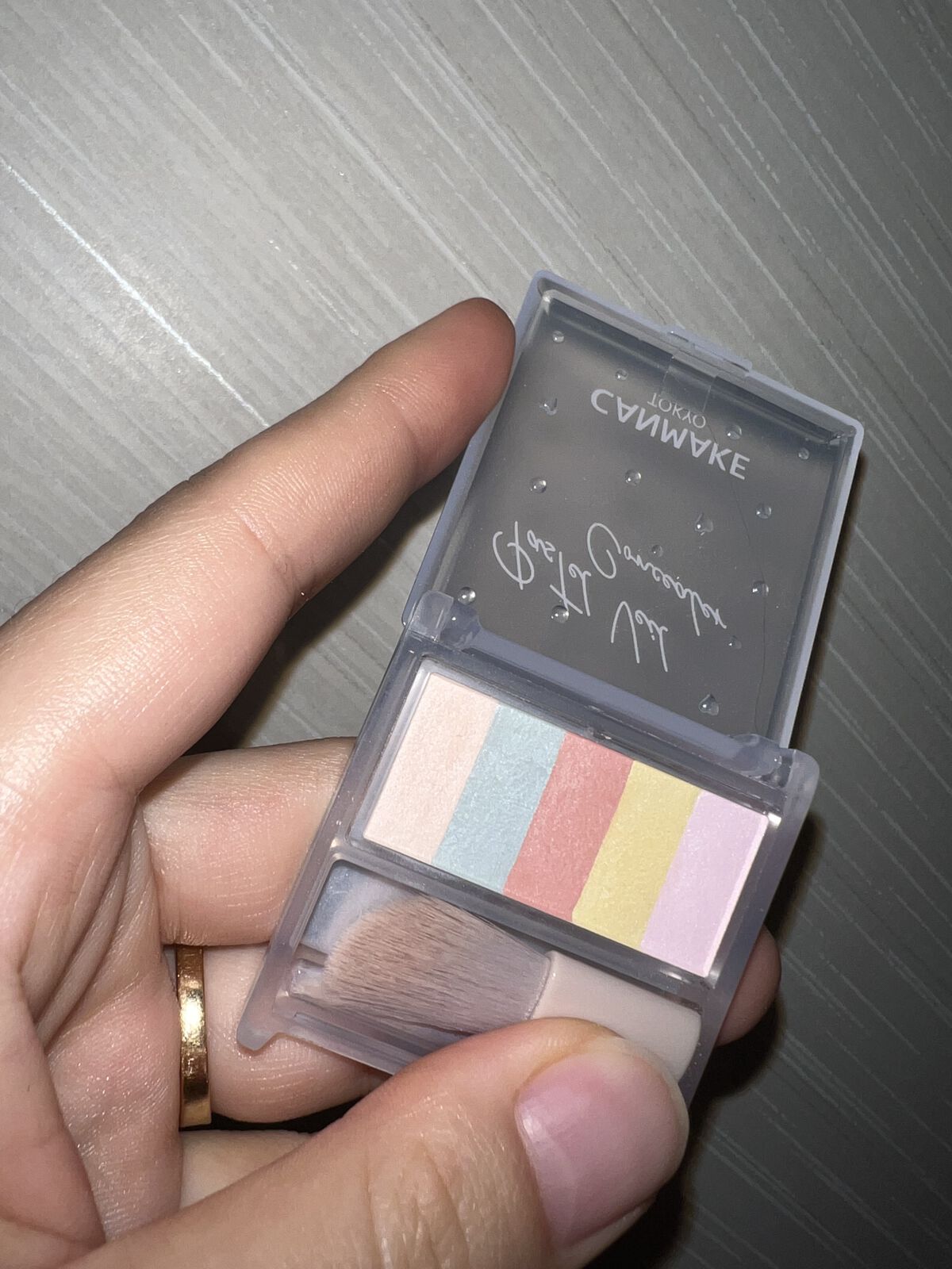 パステルヴェールコンシーラー/キャンメイク/パレットコンシーラーを使ったクチコミ（2枚目）