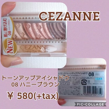 トーンアップアイシャドウ/CEZANNE/アイシャドウパレットを使ったクチコミ（1枚目）