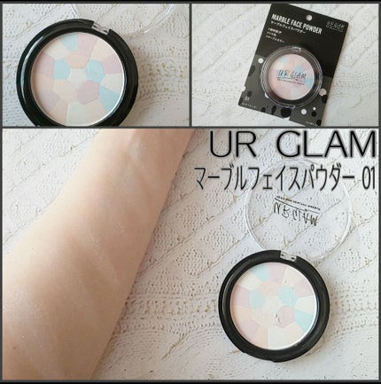 UR GLAM MARBLE FACE POWDER/U R GLAM/プレストパウダーを使ったクチコミ(1枚目)