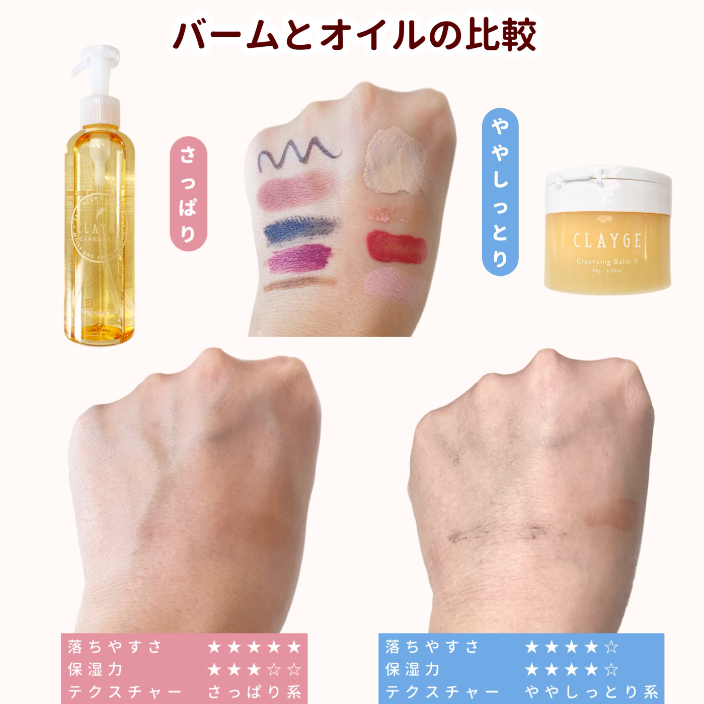 クレンジングバームモイストN/CLAYGE/クレンジングバームを使ったクチコミ（3枚目）