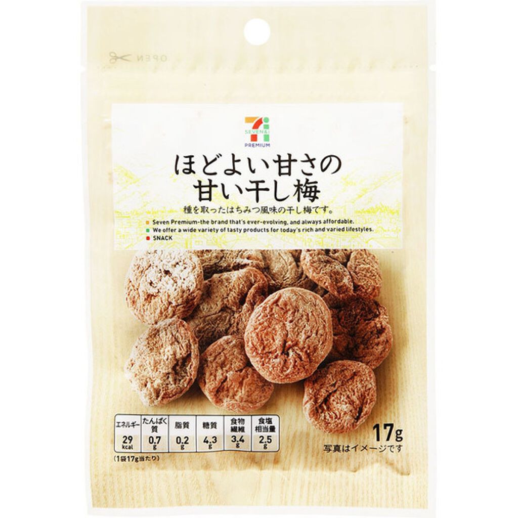 ほどよい甘さの 甘い干し梅 セブンプレミアムの口コミ ほどよい甘さの 甘い干し梅 今回はセ By Hono 普通肌 Lips