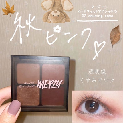 ムードフィットシャドウパレット/MERZY/アイシャドウパレットを使ったクチコミ(1枚目)