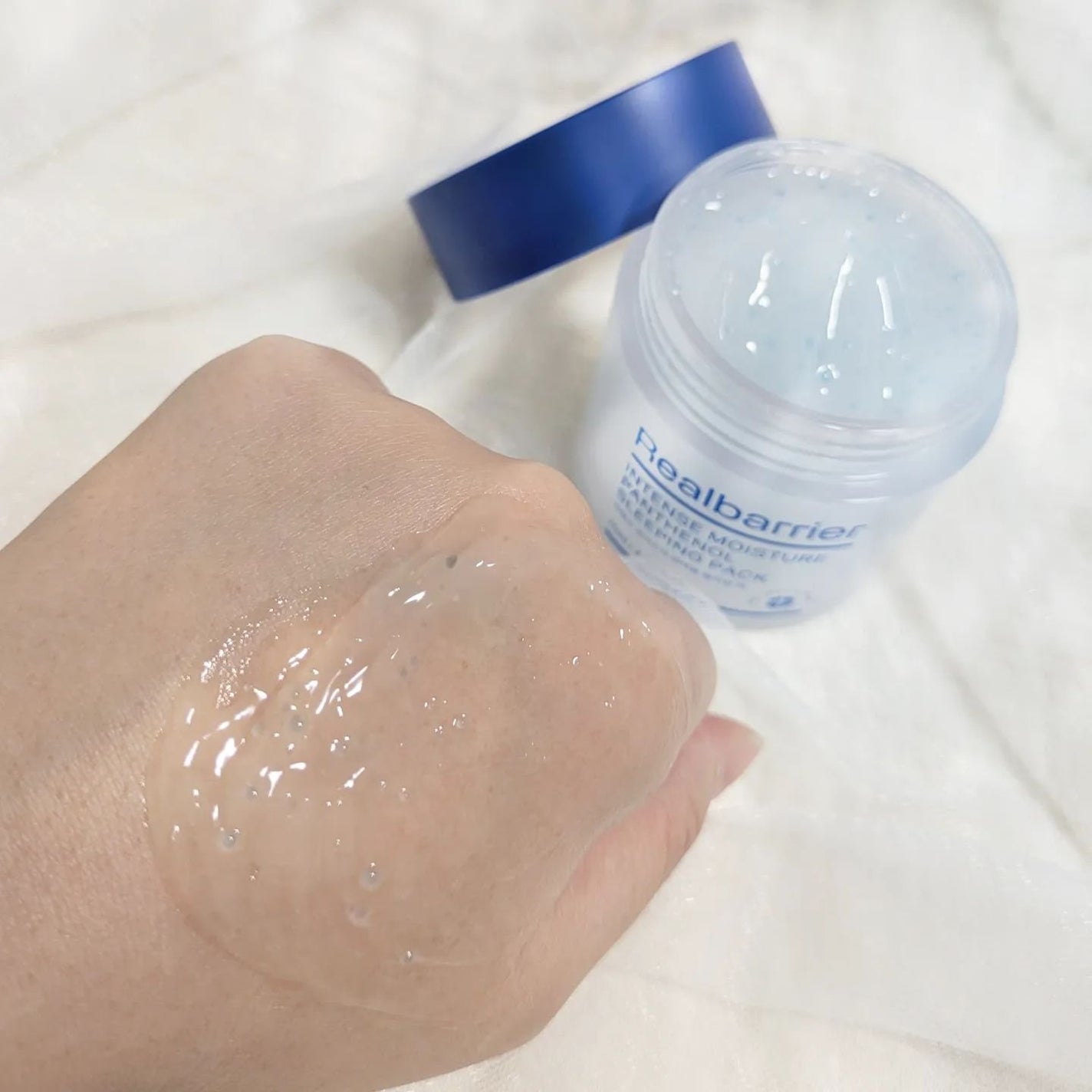 インテンスモイスチャーパンテノールスリーピングパック/Real Barrier/シートマスク・パックを使ったクチコミ(3枚目)