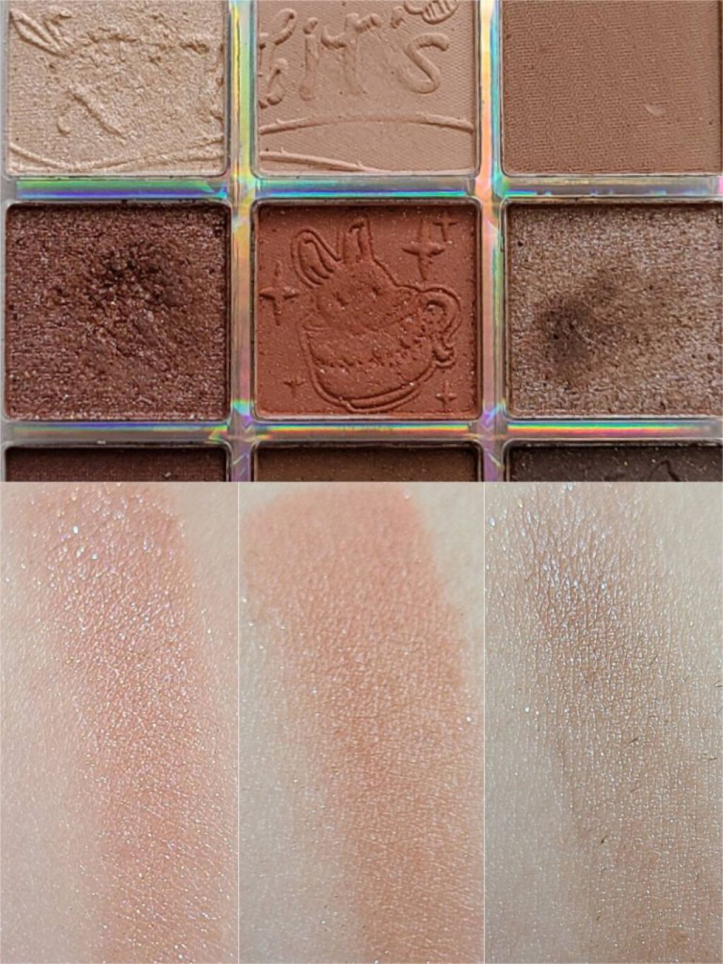 クォーツ 9色アイシャドウパレット(ドリームランドアイシャドウ)/ZEESEA/アイシャドウパレットを使ったクチコミ(3枚目)