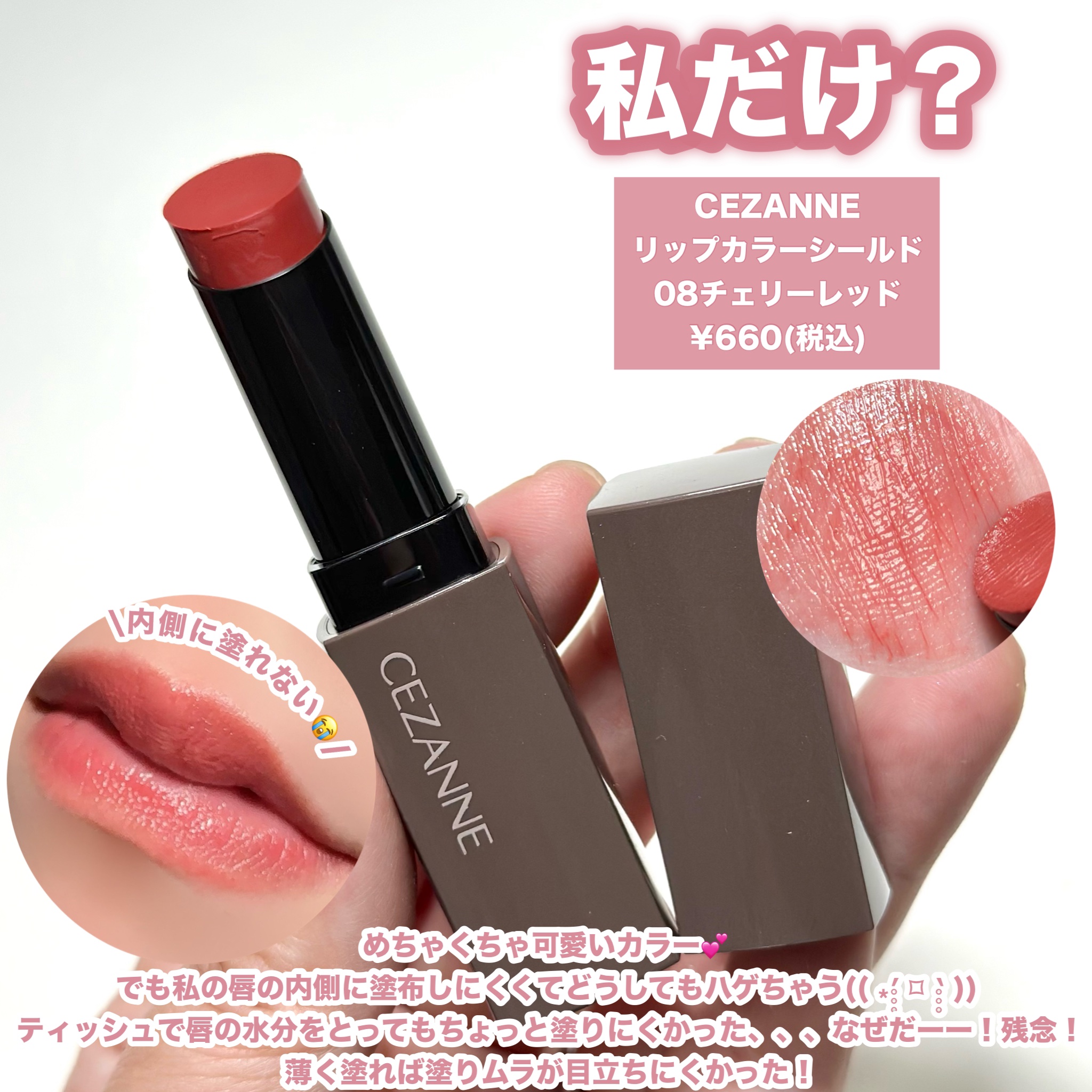 CEZANNE・Fujiko・Ririmew・Laka・Dinto・rom&ndの口紅・グロス