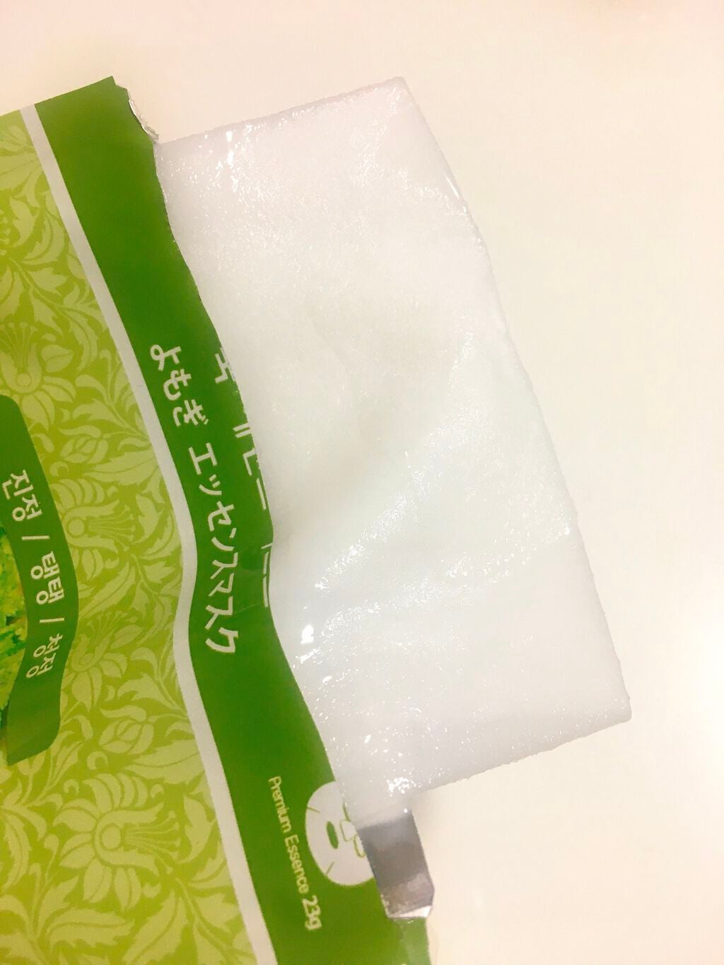 よもぎエッセンスマスク/MJ-Care/シートマスク・パックを使ったクチコミ(2枚目)