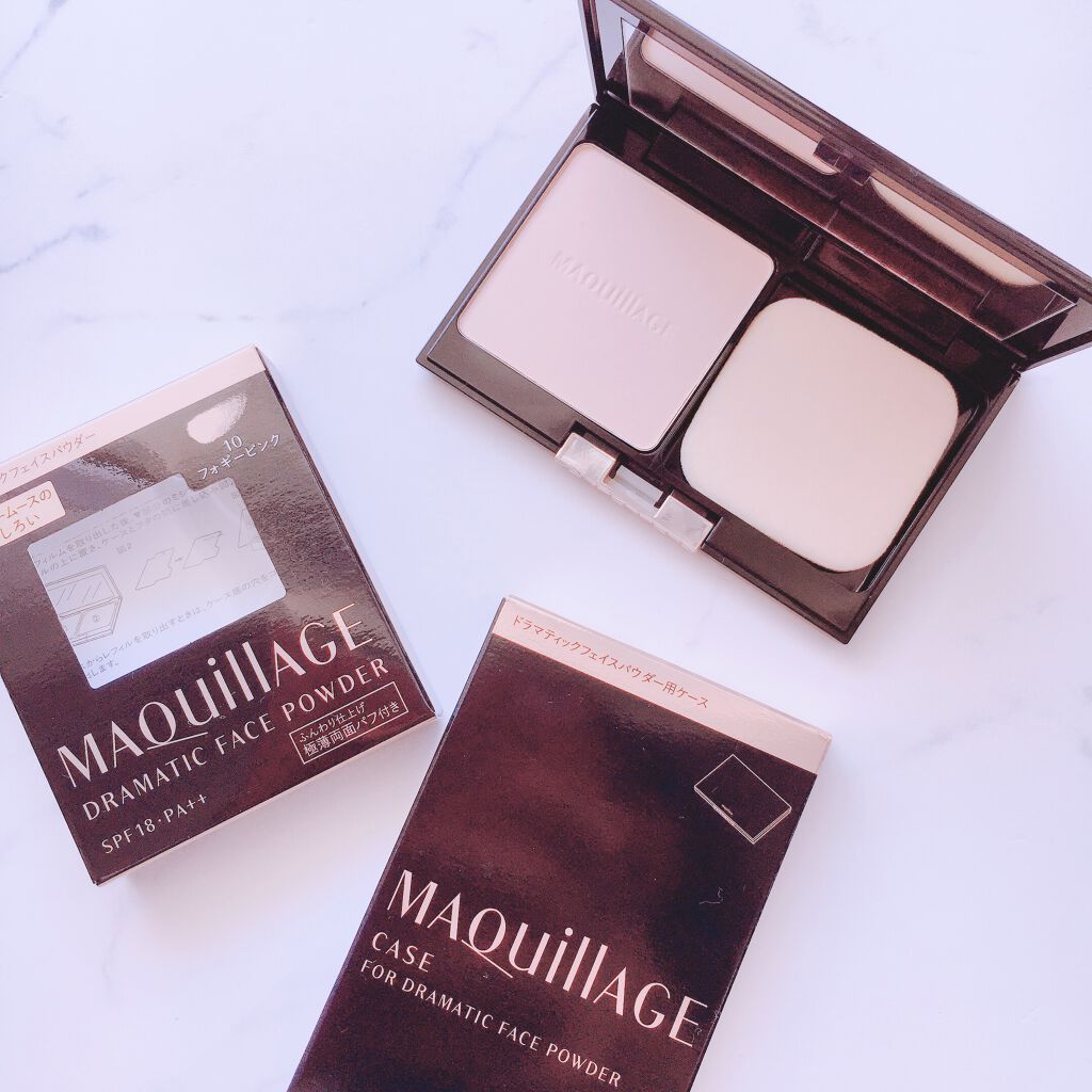 ドラマティックフェイスパウダー 10(レフィル)/マキアージュ/プレストパウダーを使ったクチコミ（2枚目）