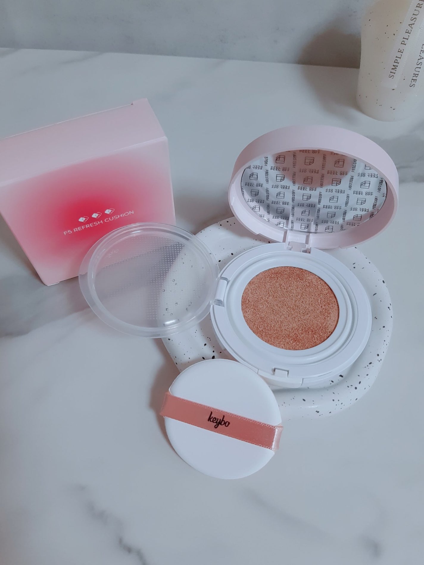 F5 リフレッシュクッション/keybo/クッションファンデーションを使ったクチコミ(2枚目)