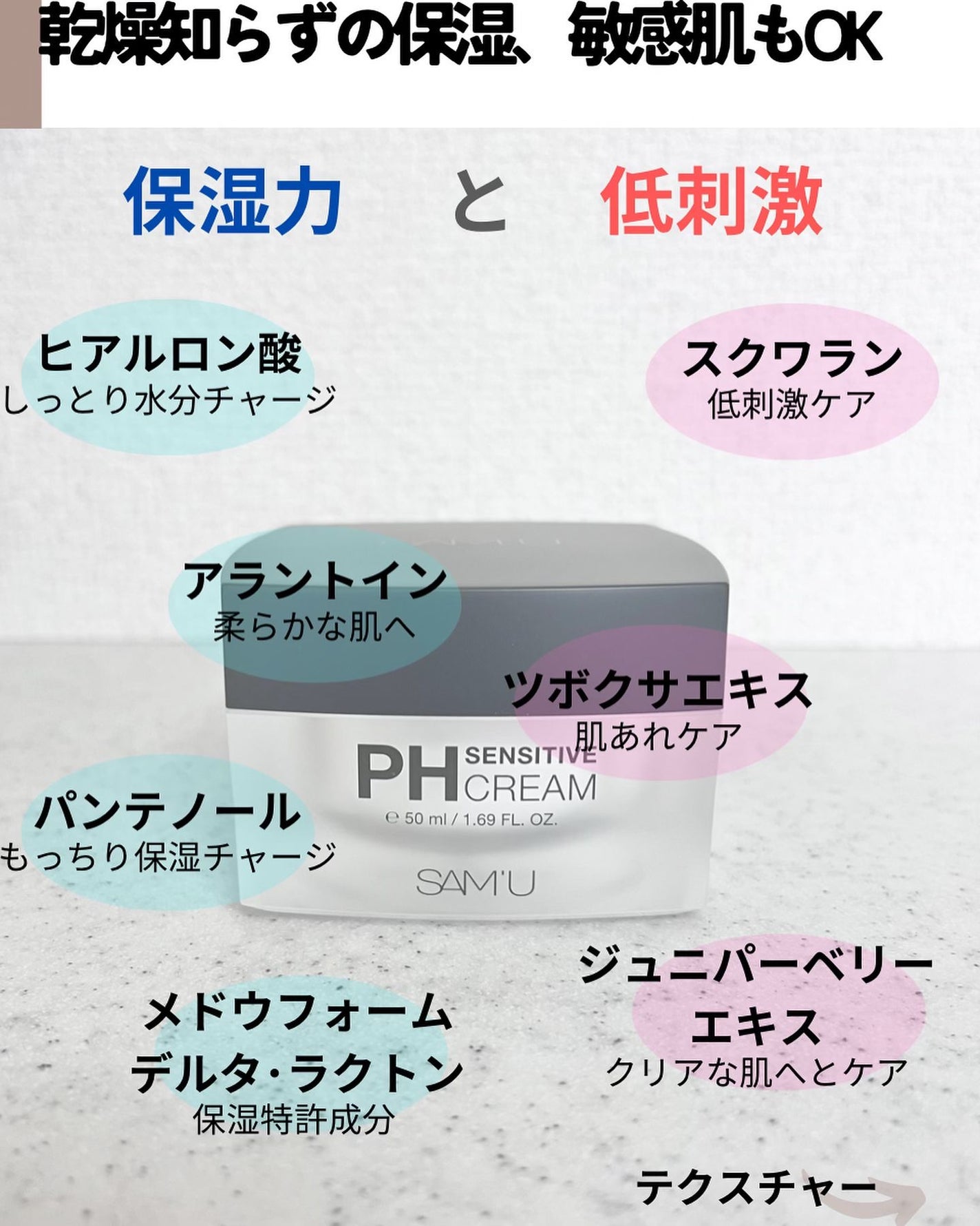 サミュ PHセンシティブクリーム/SAM'U/フェイスクリームを使ったクチコミ(3枚目)