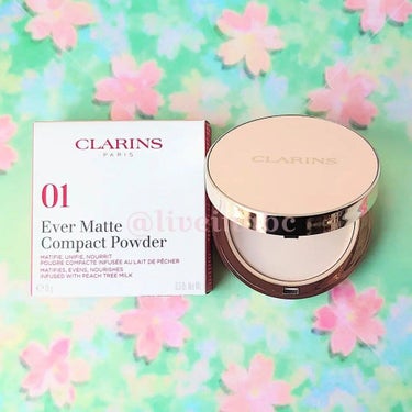 CLARINS エヴァーマット コンパクトパウダーのクチコミ「#clarins の#エヴァーマットコンパクトパウダー ✨


@clarinsofficia.....」（2枚目）