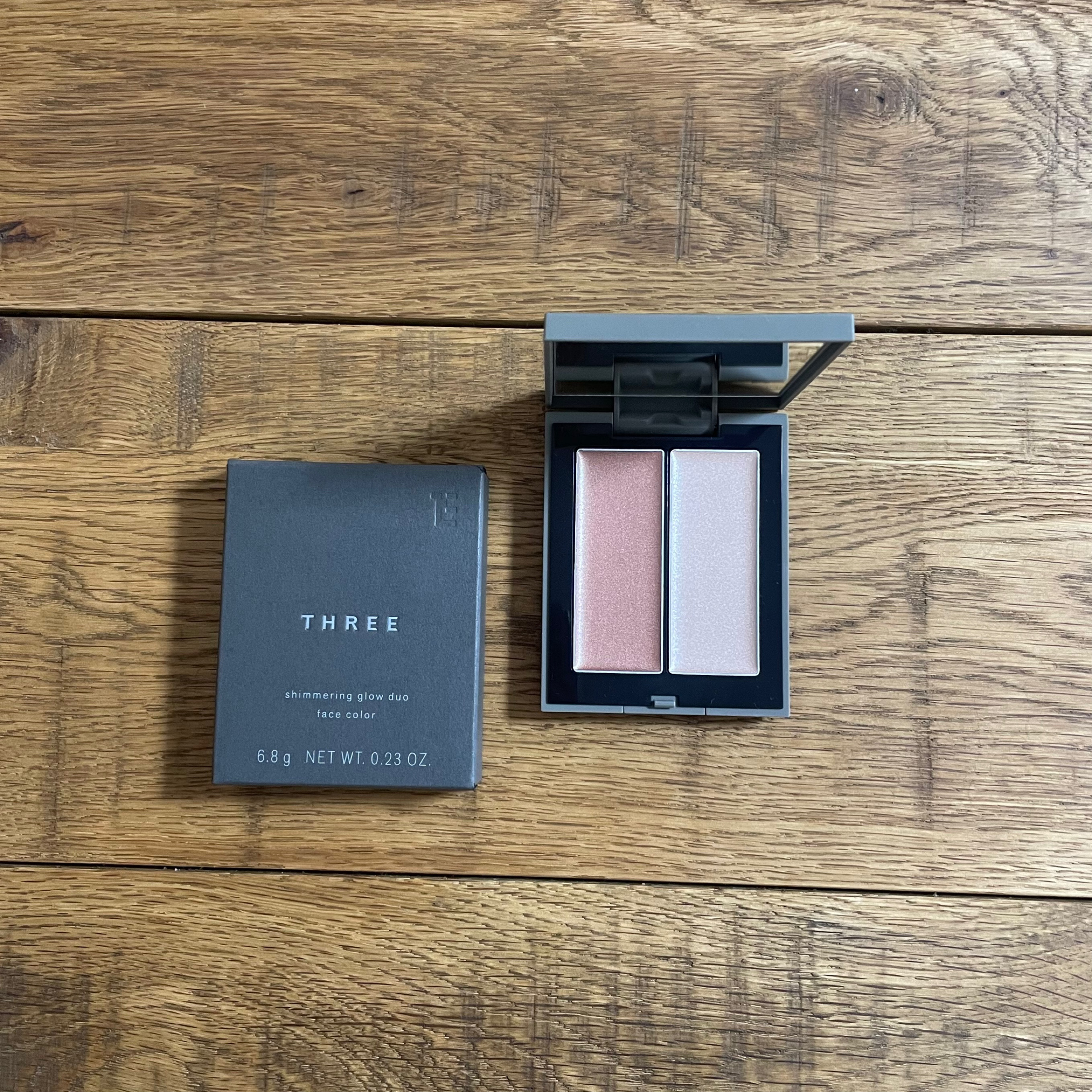 THREE シマリング グロー デュオ/THREE/クリームハイライトを使ったクチコミ（1枚目）