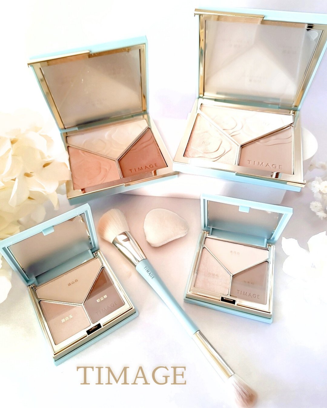 ハイライトシェーディングパレット/TIMAGE/パウダーハイライトを使ったクチコミ（1枚目）