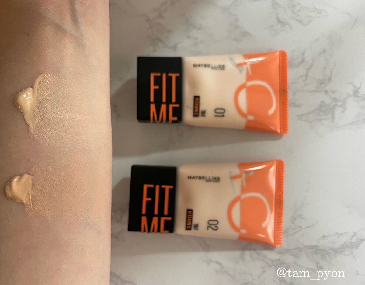 フィットミー フレッシュ ティント/MAYBELLINE NEW YORK/ベースメイクを使ったクチコミ(3枚目)
