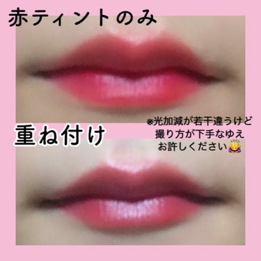 シャインシックリップラッカー RD302 レインボーボス/ETUDE/リップグロスを使ったクチコミ（3枚目）