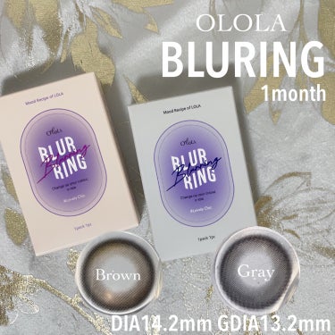 OLOLA ブラーリングのクチコミ「OLOLA
ブラーリング ブラウン / グレー
DIA14.2mm GDIA13.2mm

韓.....」（1枚目）