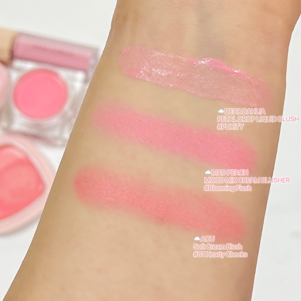 ペタルドロップリキッドブラッシャー/DEAR DAHLIA/リキッドチークを使ったクチコミ（2枚目）