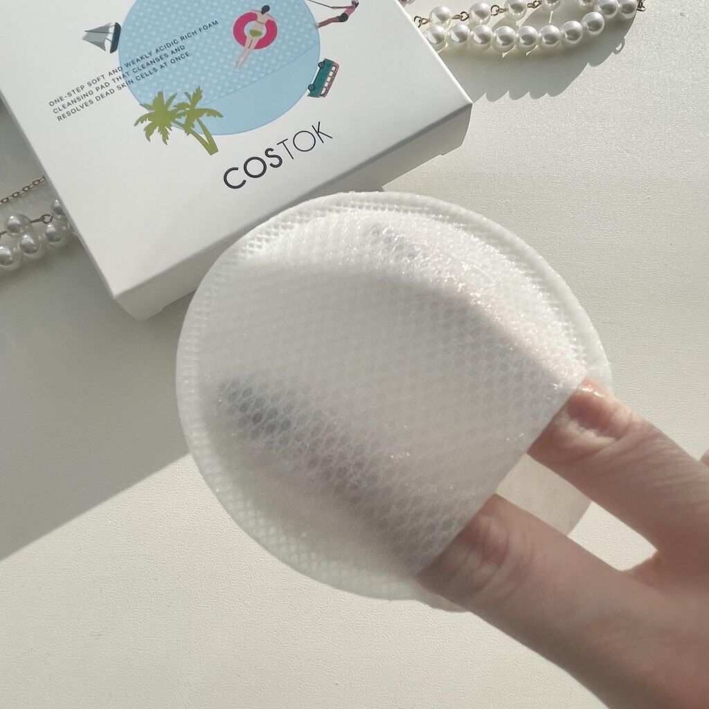 TOKTOK ONE-STEP BUBBLE DEEP CLEANSING PAD/COSTOK/クレンジングシートを使ったクチコミ(3枚目)