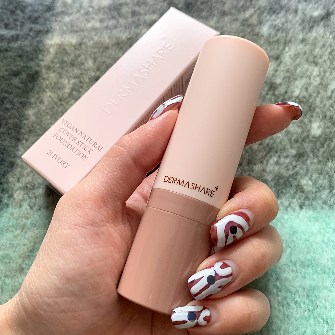 ヴィーガンナチュラルカバースティックファンデーション/DERMASHARE/その他ファンデーションを使ったクチコミ（2枚目）