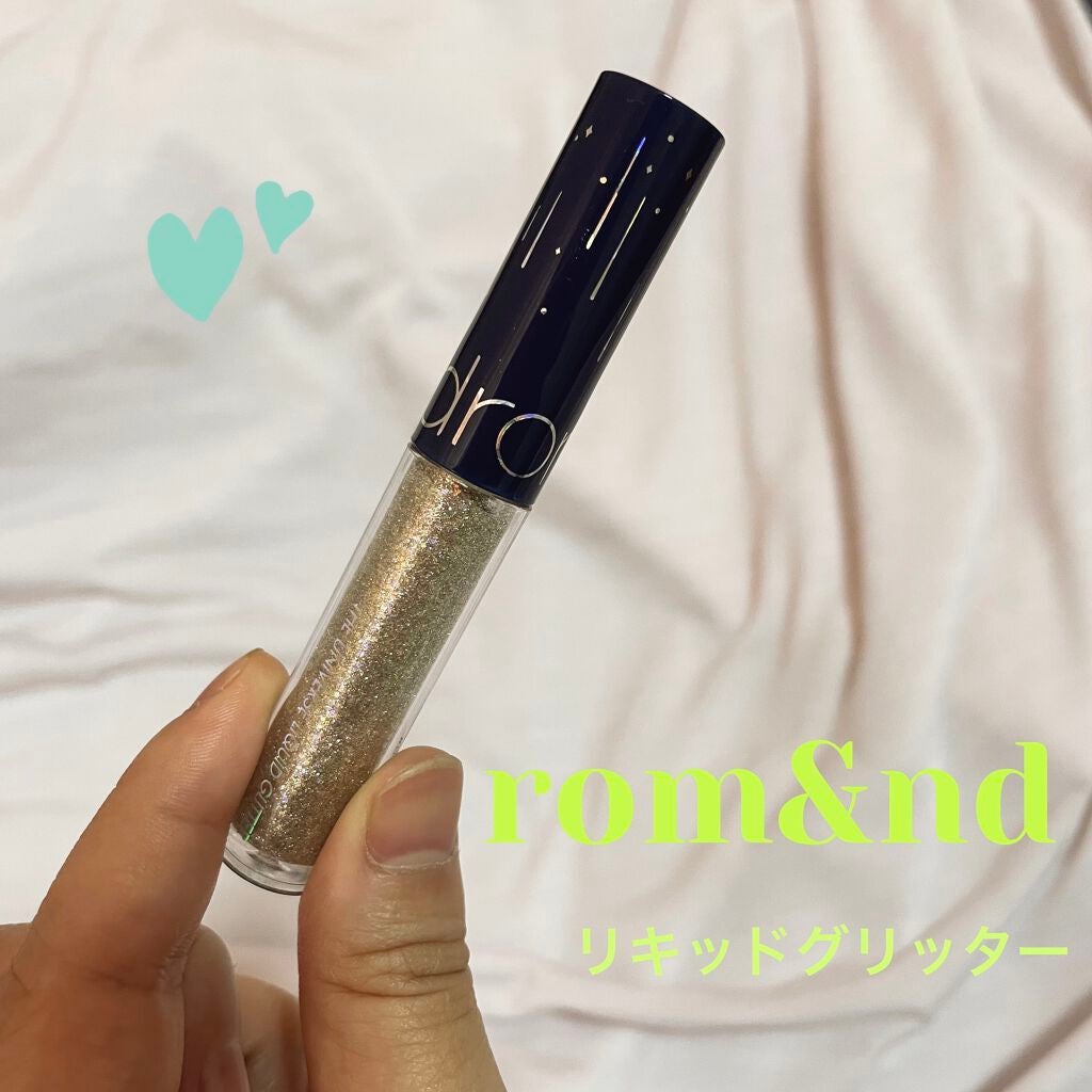 リキッド グリッター シャドウ/rom&nd/グリッターを使ったクチコミ(1枚目)