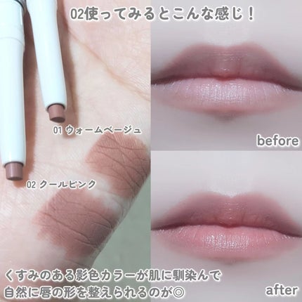 セザンヌ 陰色リップメイカー 02 めずらしい クールピンク 01 セザンヌ 陰色リップメイカー 02 めずらしい クールピンク 01