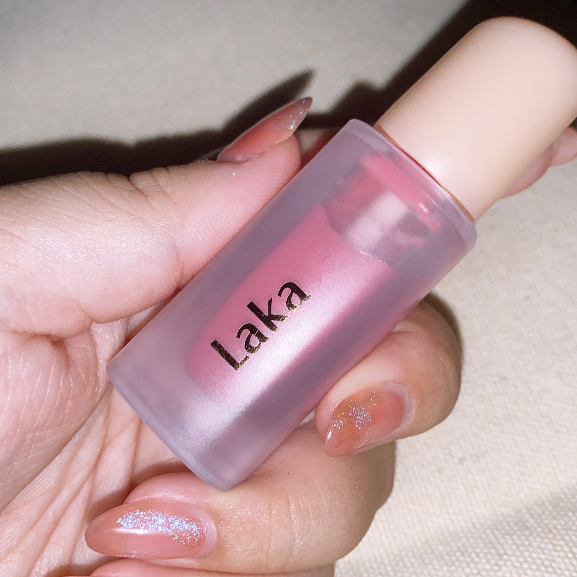 フルーティーグラムティント 112 ピンポン/Laka/リップティントを使ったクチコミ（1枚目）