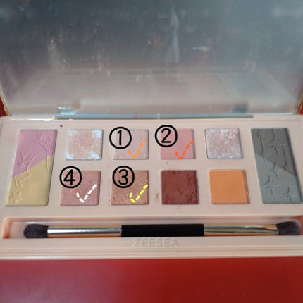 ZEESEA「ファンタジーパーク」12色アイシャドウパレット/ZEESEA/アイシャドウパレットを使ったクチコミ(2枚目)