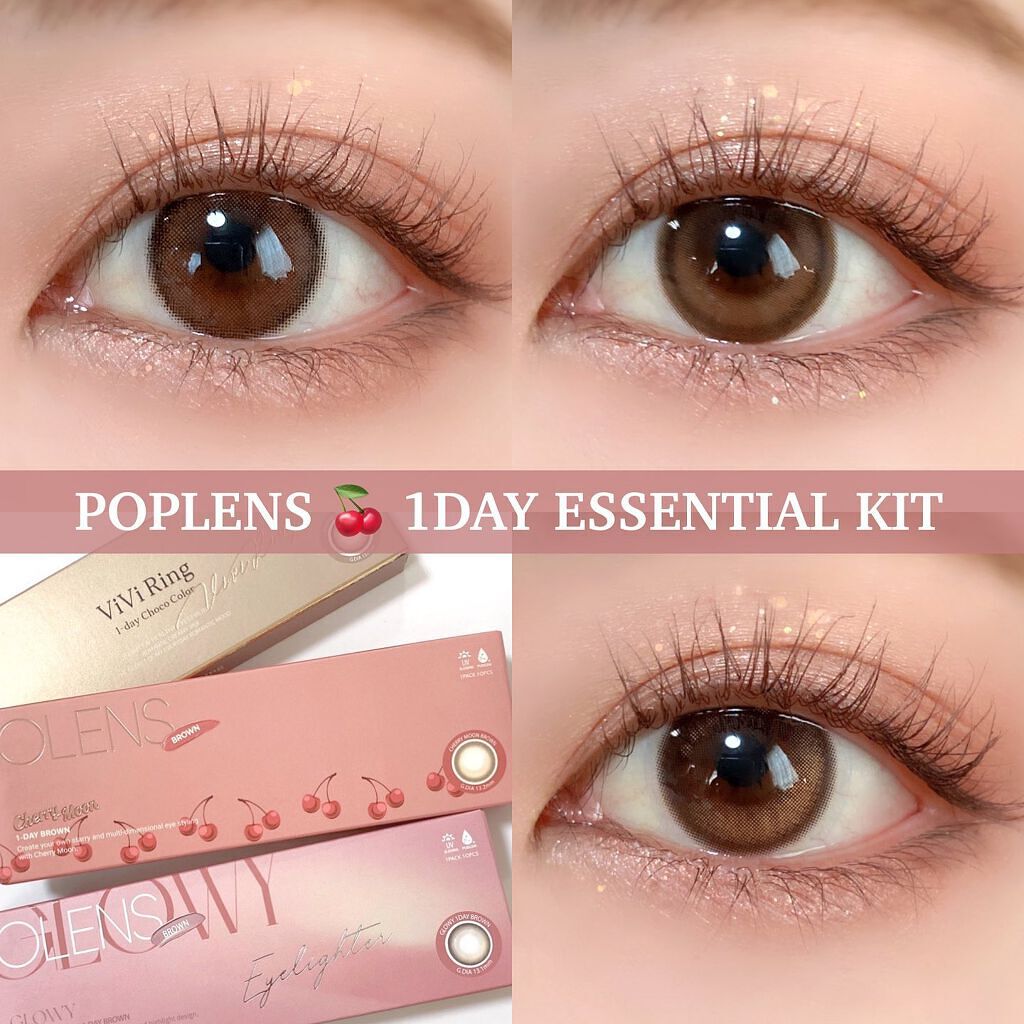 Cherry Moon 1day/OLENS/カラーコンタクトレンズを使ったクチコミ（1枚目）