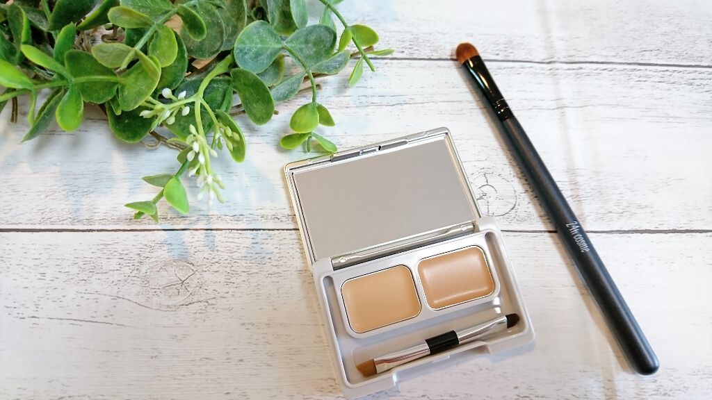 24 ミネラルUVコンシーラーデュオ＆ブラシセット/24h cosme/パレットコンシーラーを使ったクチコミ（2枚目）