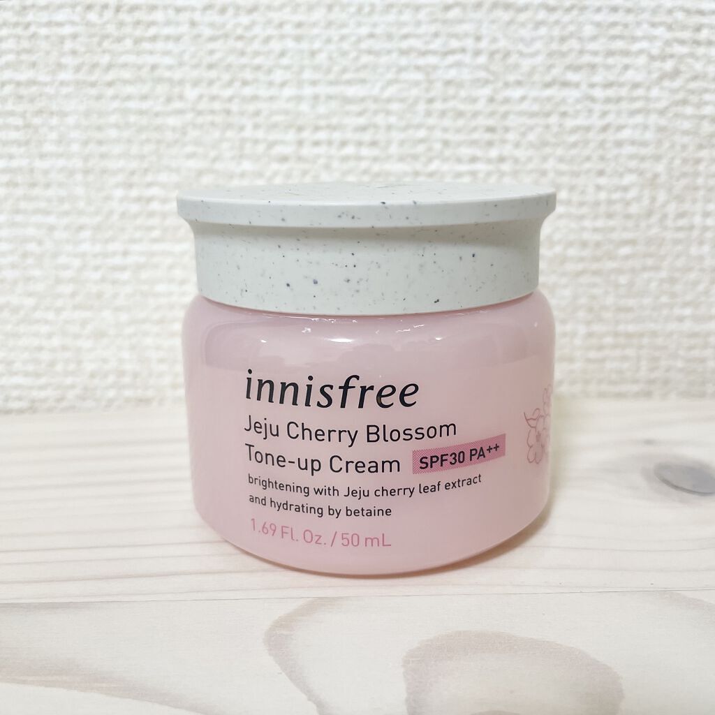 チェリーブロッサム トーンアップ クリーム UV/innisfree/フェイスクリームを使ったクチコミ（1枚目）