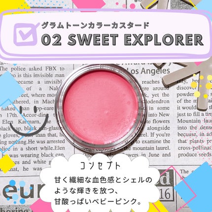 THREE グラムトーンカラーカスタード/THREE/ジェル・クリームチークを使ったクチコミ(2枚目)