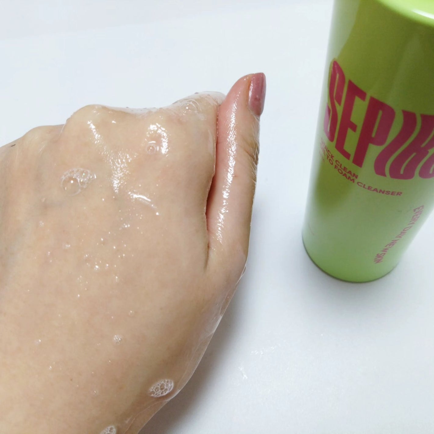 クイッククリーン オイルトゥーフォーム クレンザー/SEPIBU/オイルクレンジングを使ったクチコミ(3枚目)