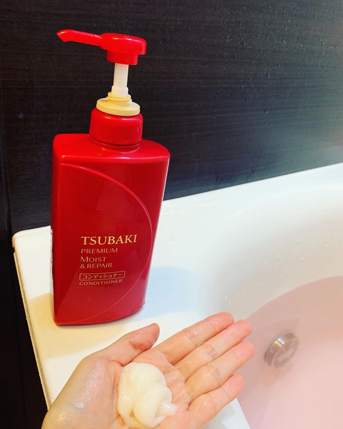 プレミアムモイスト シャンプー／ヘアコンディショナー/TSUBAKI/市販シャンプーを使ったクチコミ（2枚目）