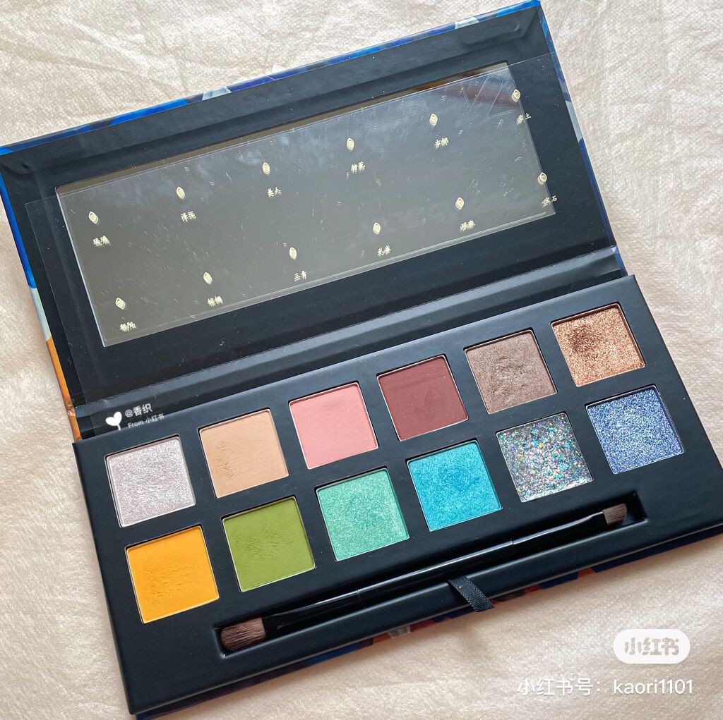 敦煌博物館 12色アイシャドウ/百雀羚/アイシャドウパレットを使ったクチコミ（3枚目）