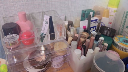 3段式クリアーケース/DAISO/その他化粧小物を使ったクチコミ(6枚目)