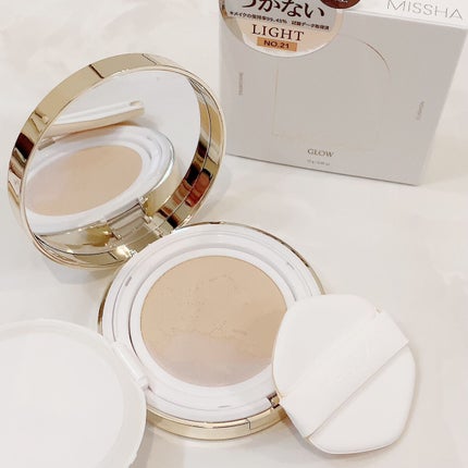 グロウ クッション ライト <ライトタイプ>/MISSHA/クッションファンデーションを使ったクチコミ(6枚目)