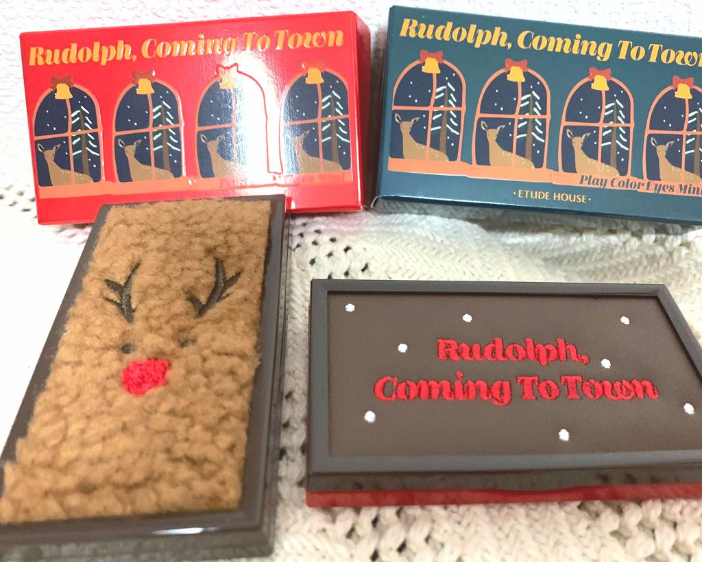 ルドルフ プレイカラー アイシャドウミニ トナカイ/ETUDE/アイシャドウパレットを使ったクチコミ(2枚目)