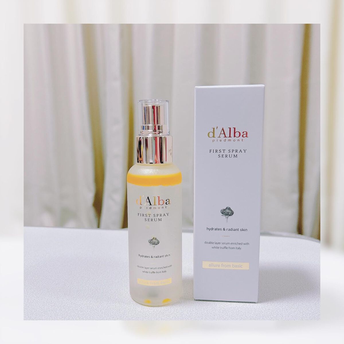 ダルバ ホワイトトリュフファーストスプレーセラム/ダルバ/ミスト状化粧水を使ったクチコミ（2枚目）