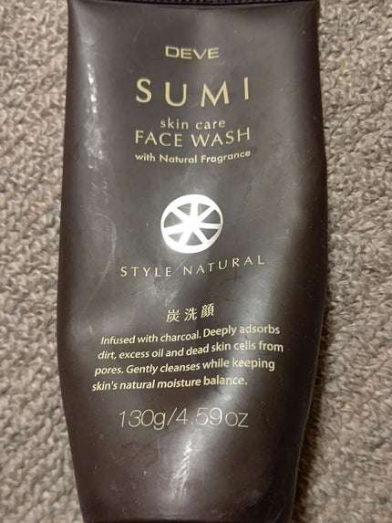 FACE WASH (SUMI) 洗顔フォーム/Deve/洗顔フォームを使ったクチコミ(1枚目)