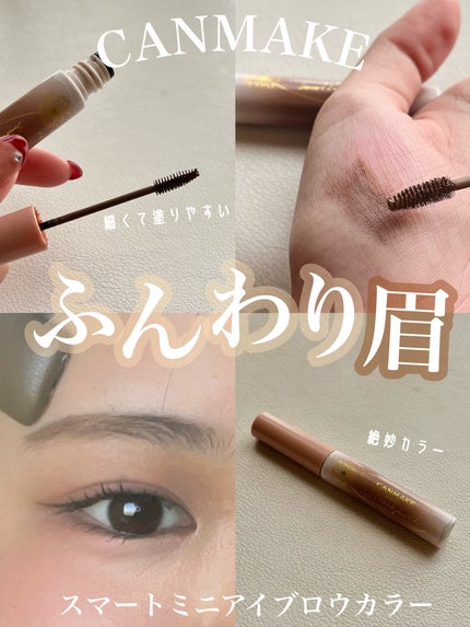 スマートミニアイブロウカラー/キャンメイク/眉マスカラを使ったクチコミ(1枚目)