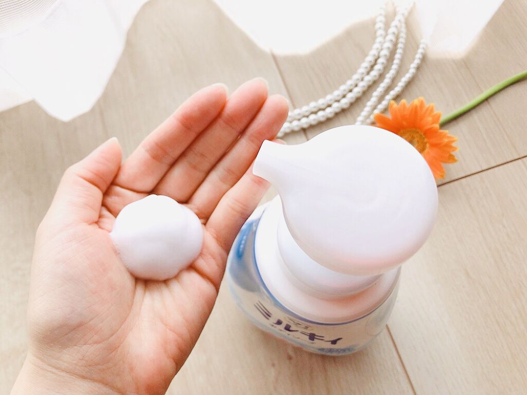 泡で出てくる ミルキィボディソープ やさしいせっけんの香り/ミルキィ/ボディソープを使ったクチコミ（3枚目）