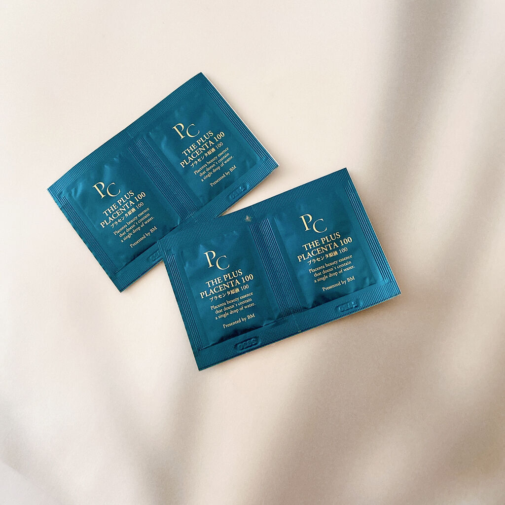 【馬プラセンタ原液100】プラセンタ原液100美容液　パウチ　1ml (馬プラセンタ)/パーフェクトC/美容液を使ったクチコミ（1枚目）