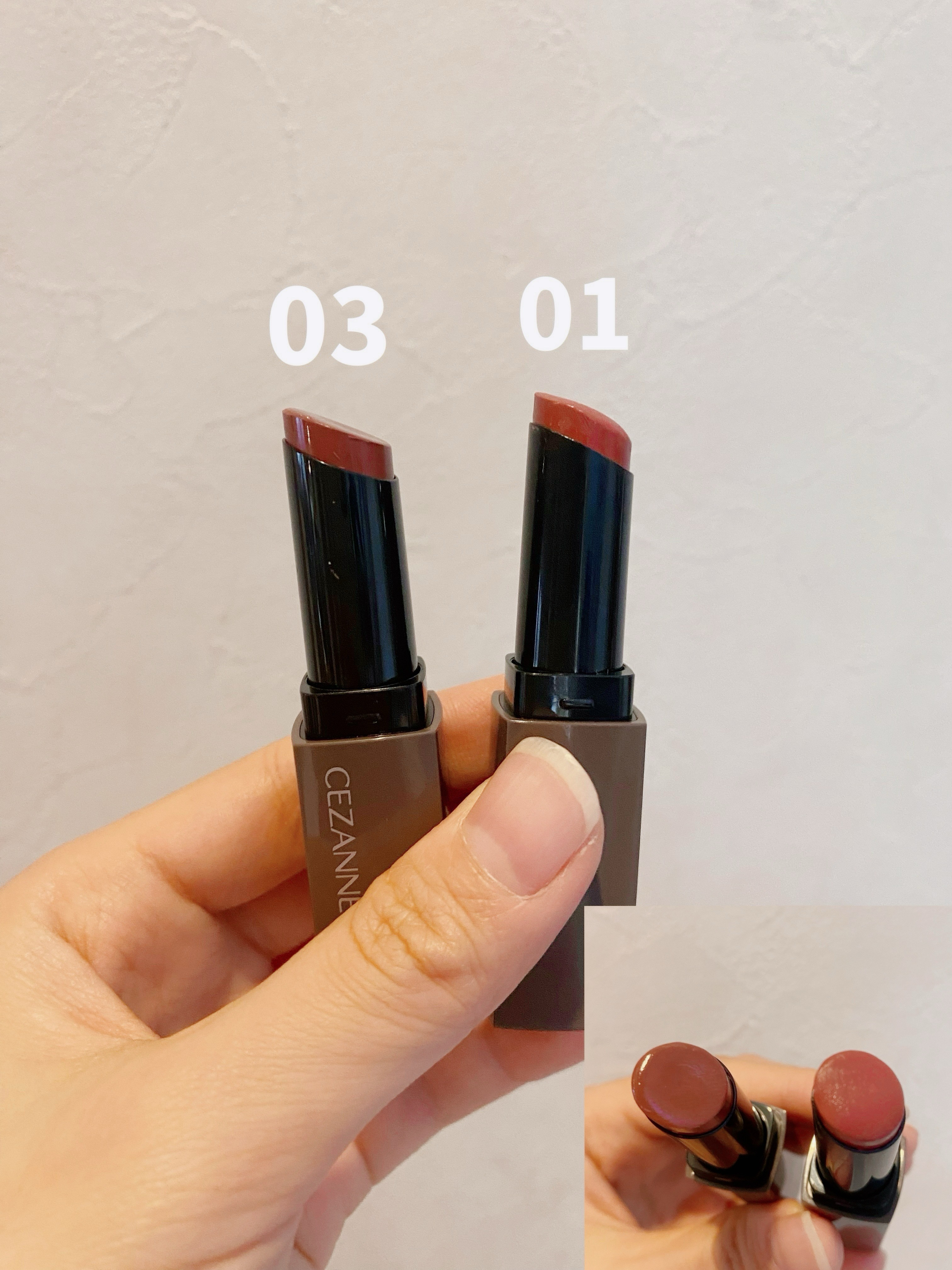 ラスティング リップカラーN/CEZANNE/口紅を使ったクチコミ（3枚目）