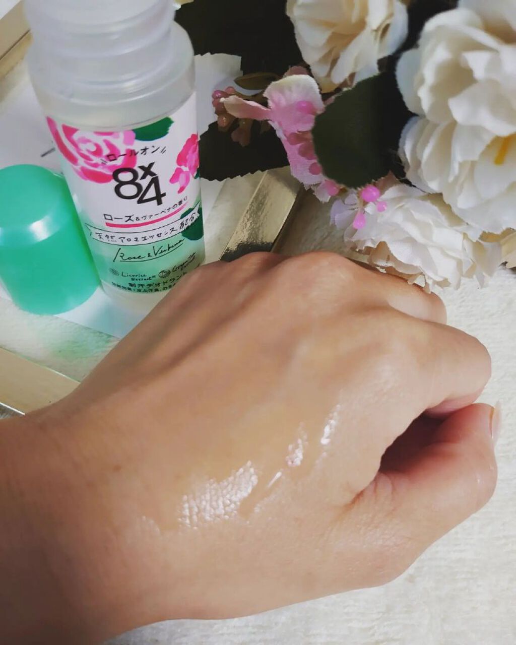 ロールオン ローズ＆ヴァーベナの香り/８ｘ４/デオドラント・制汗剤を使ったクチコミ（3枚目）