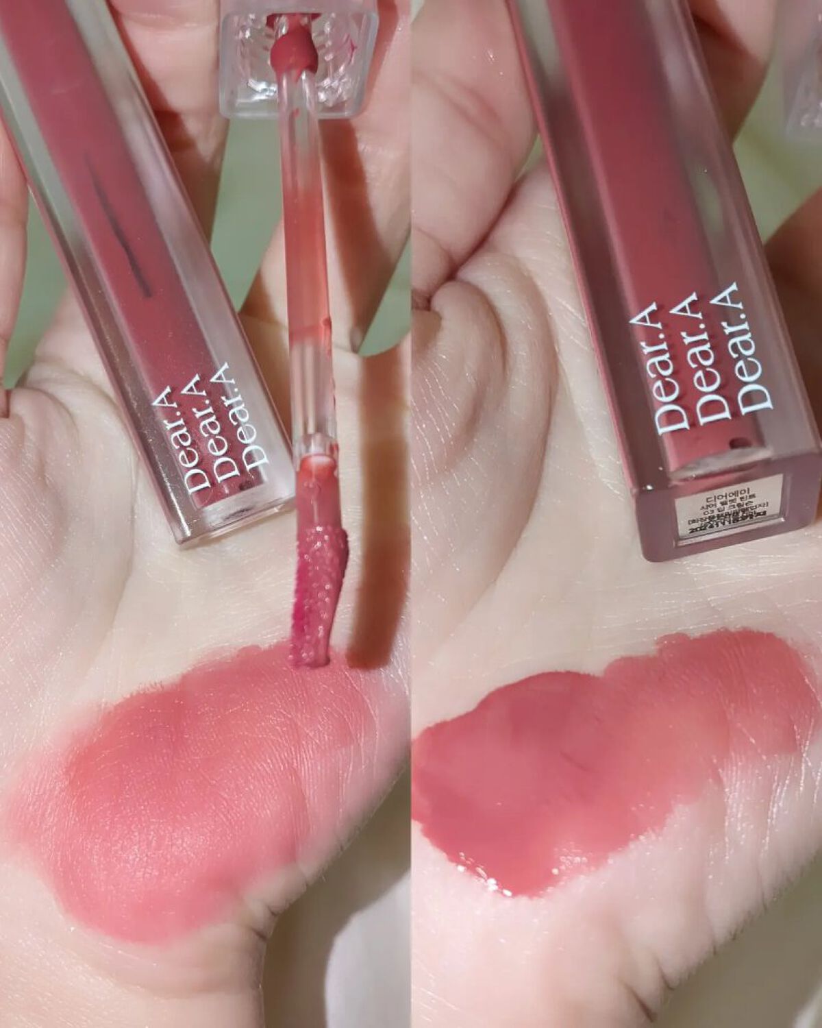 シアーベルベットティント 03 ディープクリムソン/Dear.A/リップティントを使ったクチコミ（1枚目）