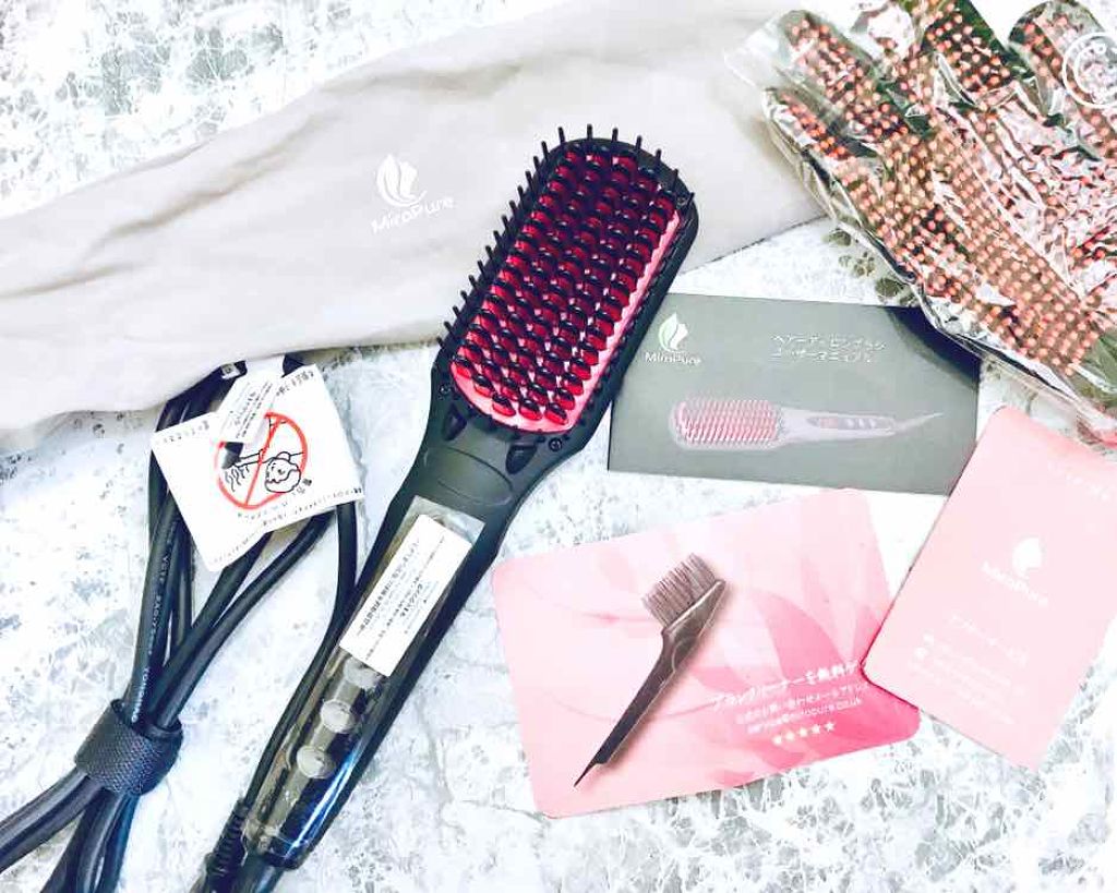 ダブルマイナスイオンストレートブラシアイロン/Miropure/ヒートブラシを使ったクチコミ（1枚目）