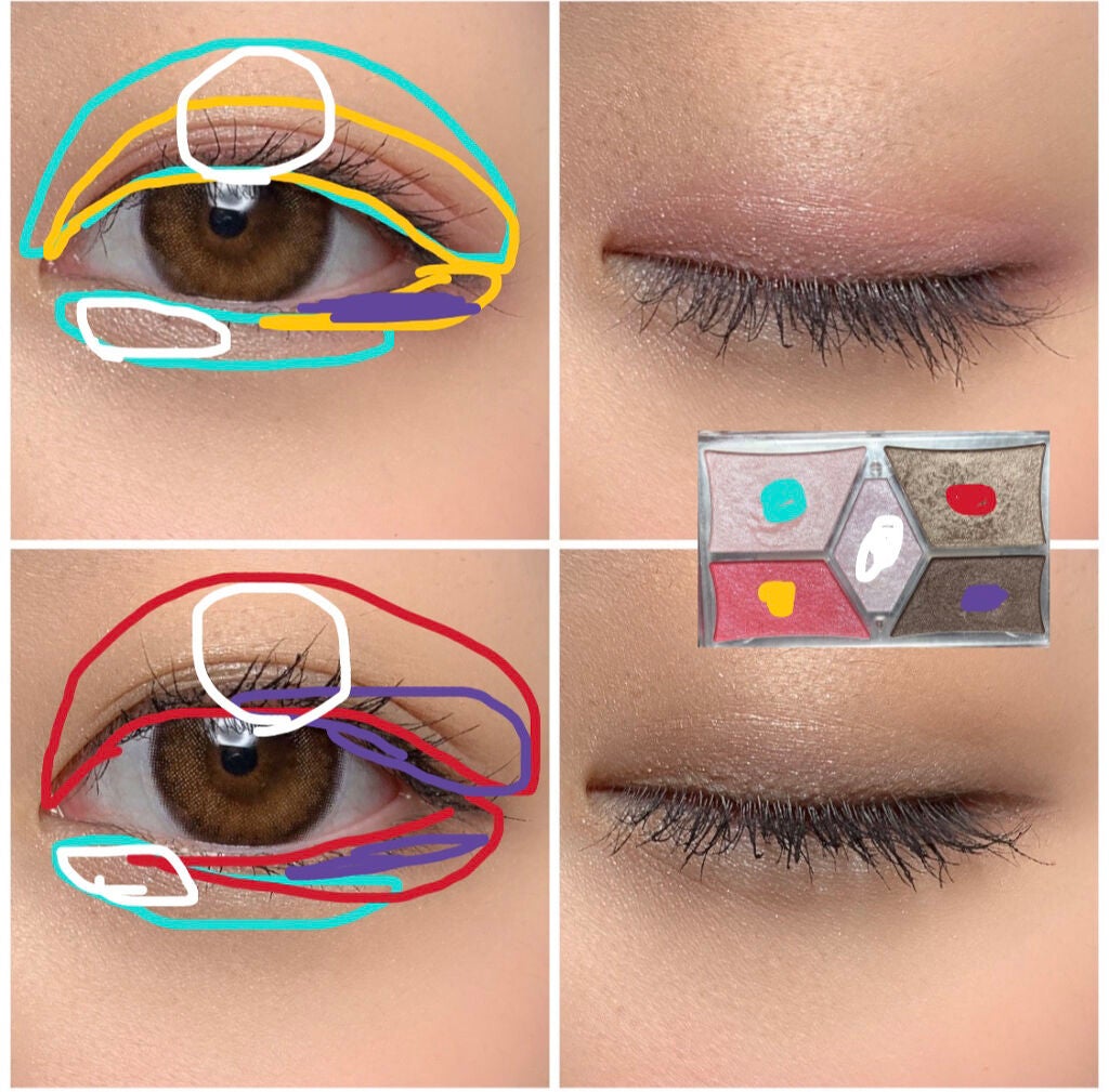 【旧品】パーフェクトスタイリストアイズ/キャンメイク/アイシャドウパレットを使ったクチコミ(3枚目)