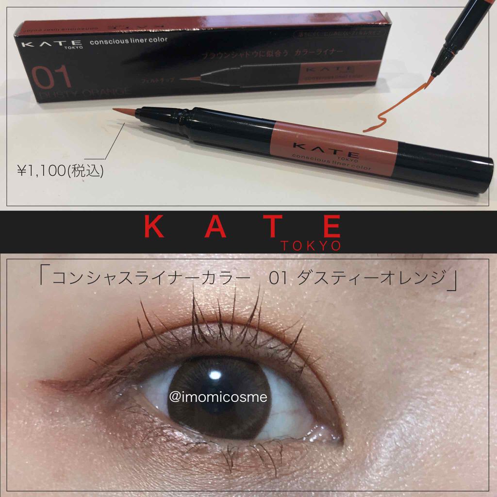 コンシャスライナーカラー/KATE/リキッドアイライナーを使ったクチコミ(1枚目)