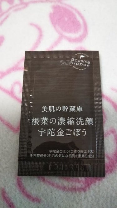 美肌の貯蔵庫 根菜の濃縮洗顔 宇陀金ごぼう/＠cosme nippon/洗顔フォームを使ったクチコミ（1枚目）